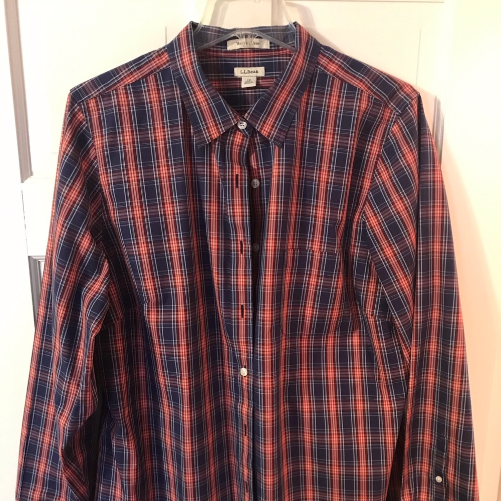 Women’s Eddie Bauer Plaid Shirt, 1X